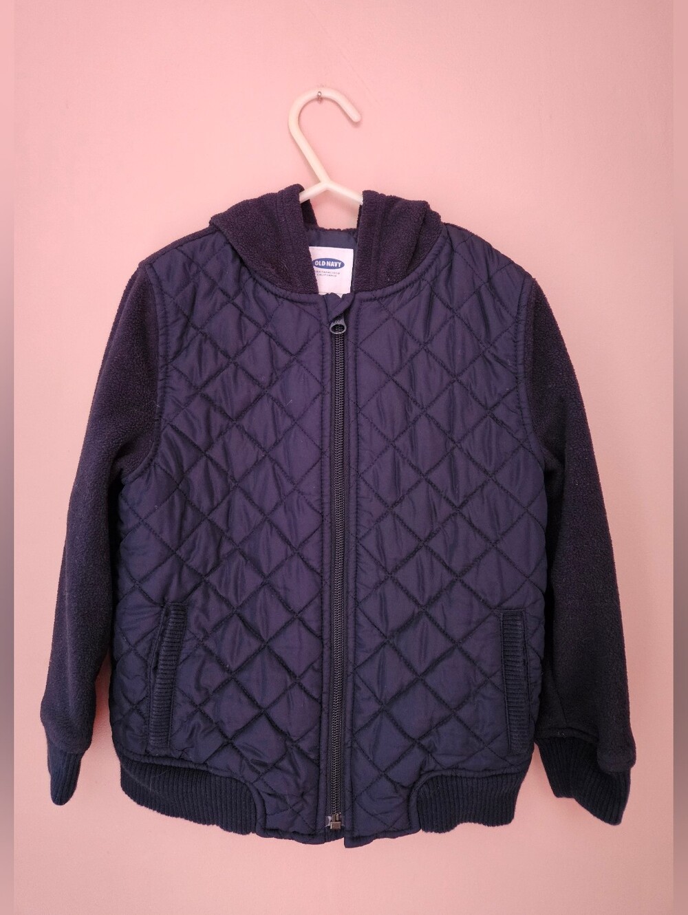Old Navy quilted hooded boys Jacket Coat 5 5T